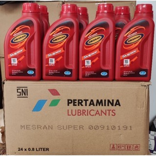 (NEW) Mesran super 800 ml..Oli Mesran pertamina 1 dus 24 botol