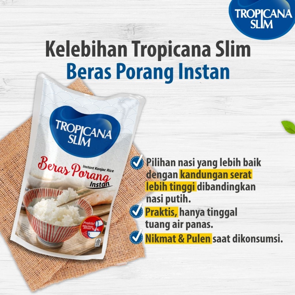 

TROPICANA SLIM BERAS PORANG