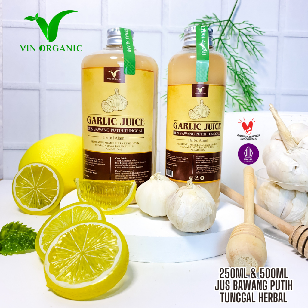 

VIN ORGANIC Jus Bawang Putih Tunggal Minuman Kaya Manfaat 250ml & 500ml