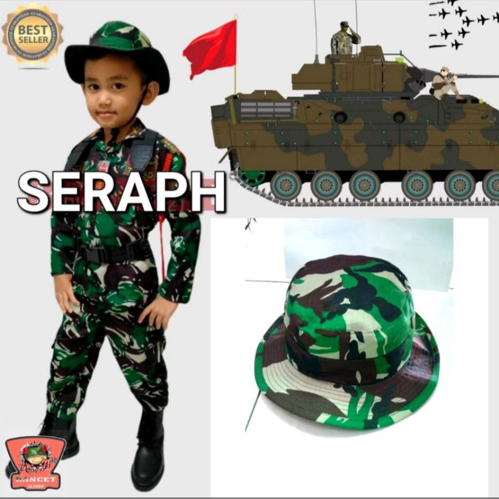 BAJU SERAGAM TNI ANAK ANGKATAN DARAT