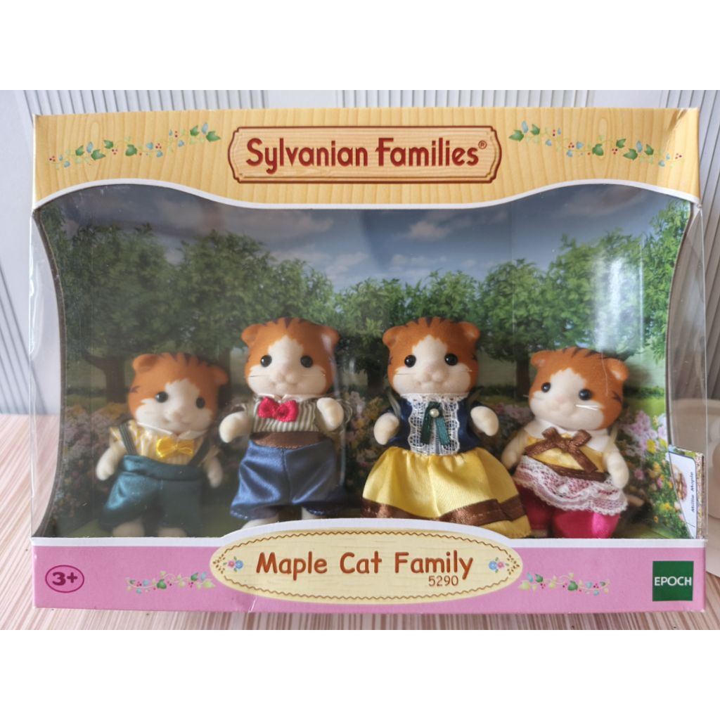 Sylvanian Families Maple Cat Family (Rare)