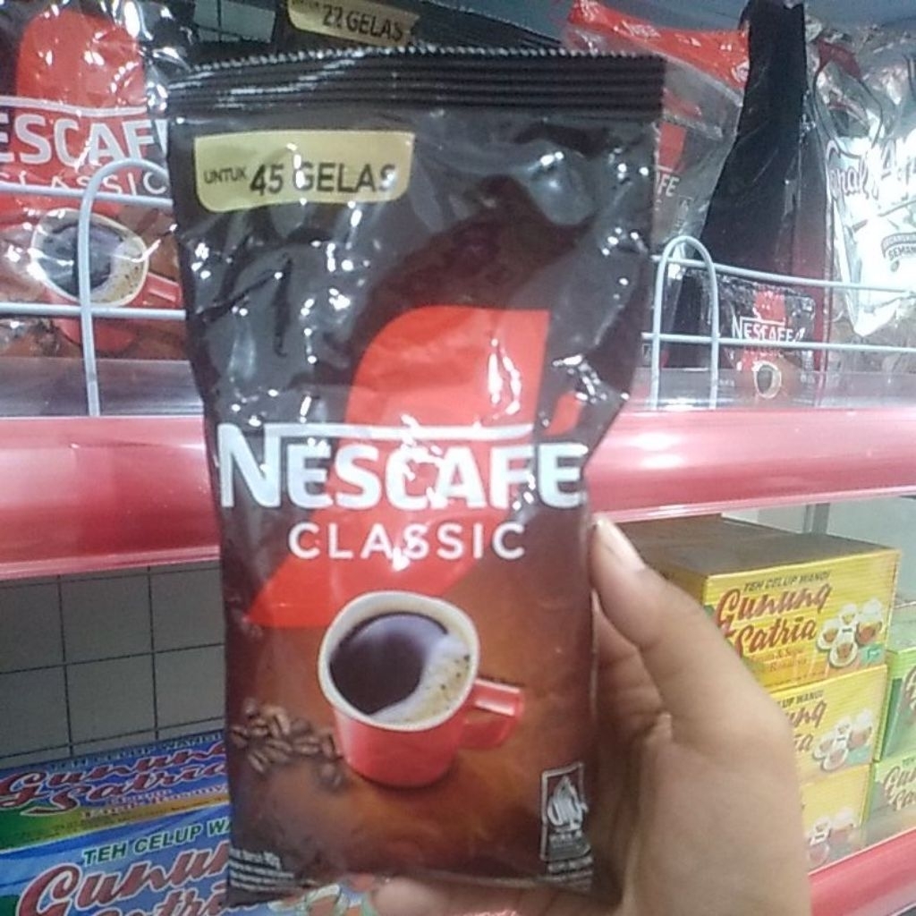 

NESCAFE CLASSIC BAG 90GRAM DAN 45GRAM