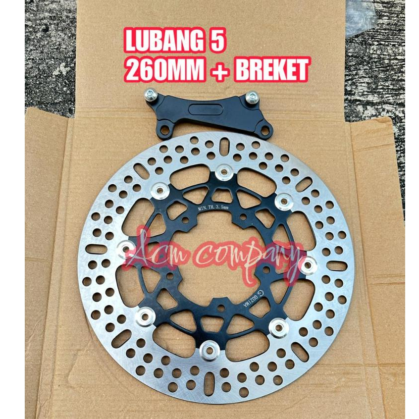 DISC 260MM VARIO150 NEW VARIO125 NEW GEN 2 PIRINGAN CAKRAM DEPAN 260MM + BREKET