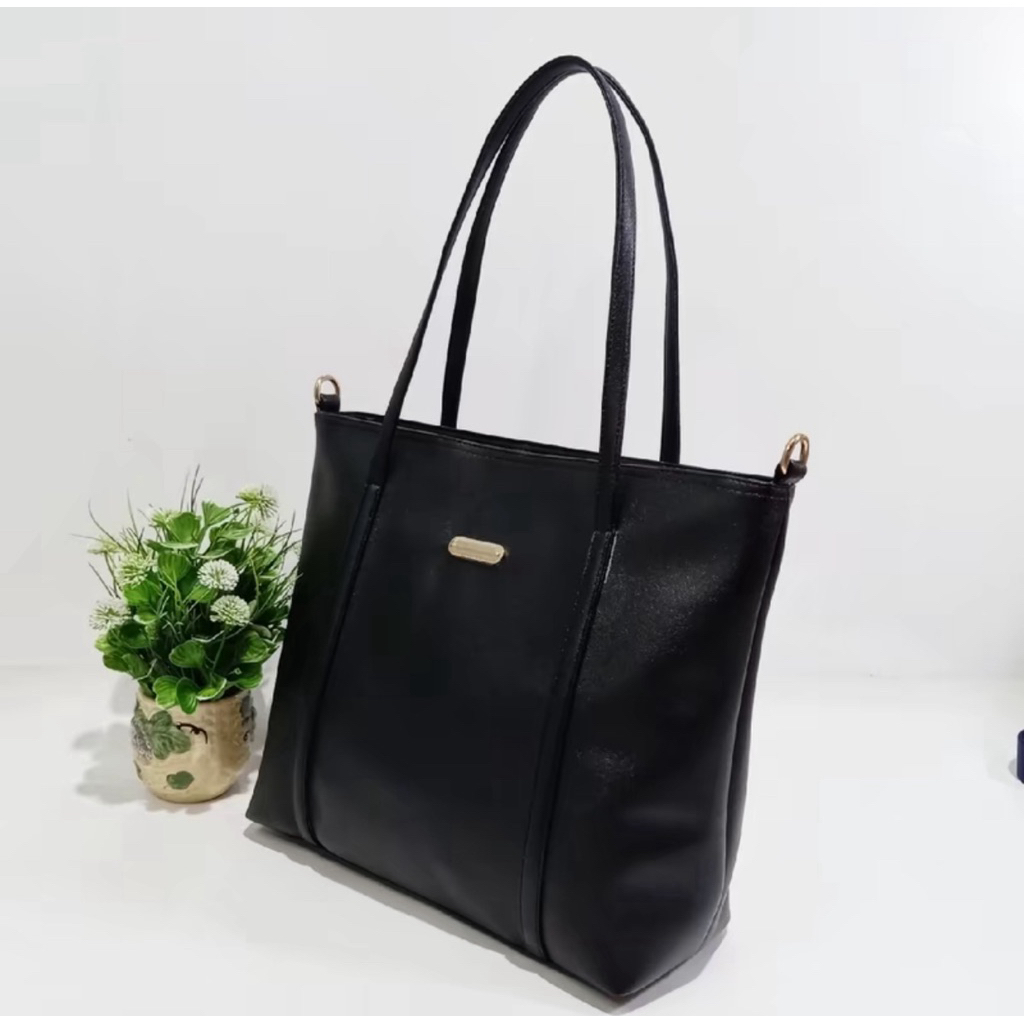HALSYA Tas Totebag kerja Tas Wanita Totebag tas Selempang kuliah besar Tas kantor Elegan
