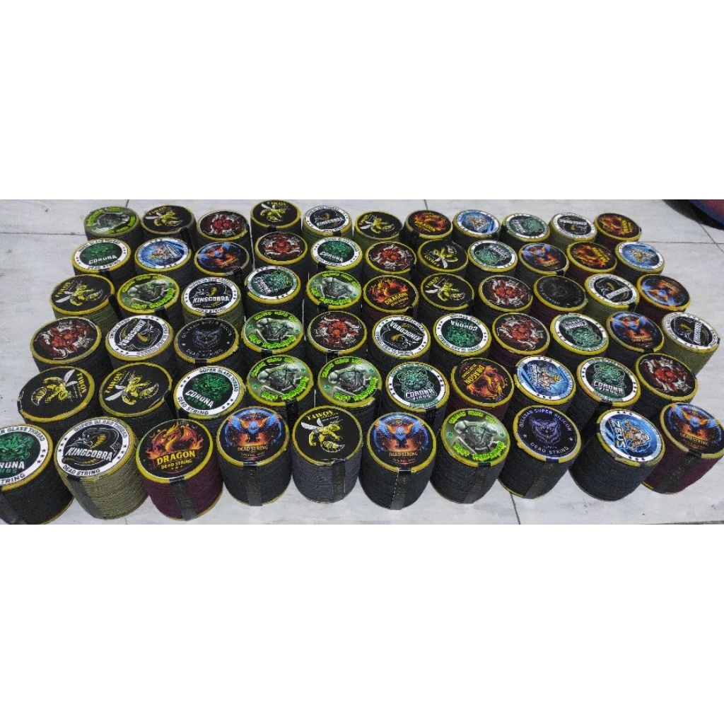 Gelasan matot bahan putih 1300yard 1slop (10klos) original senar layang-layang harga