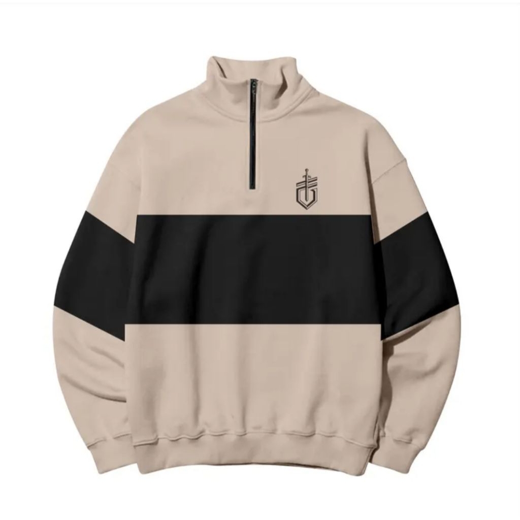 SWEATER-MTRL-Sweater-unisex-halfziper