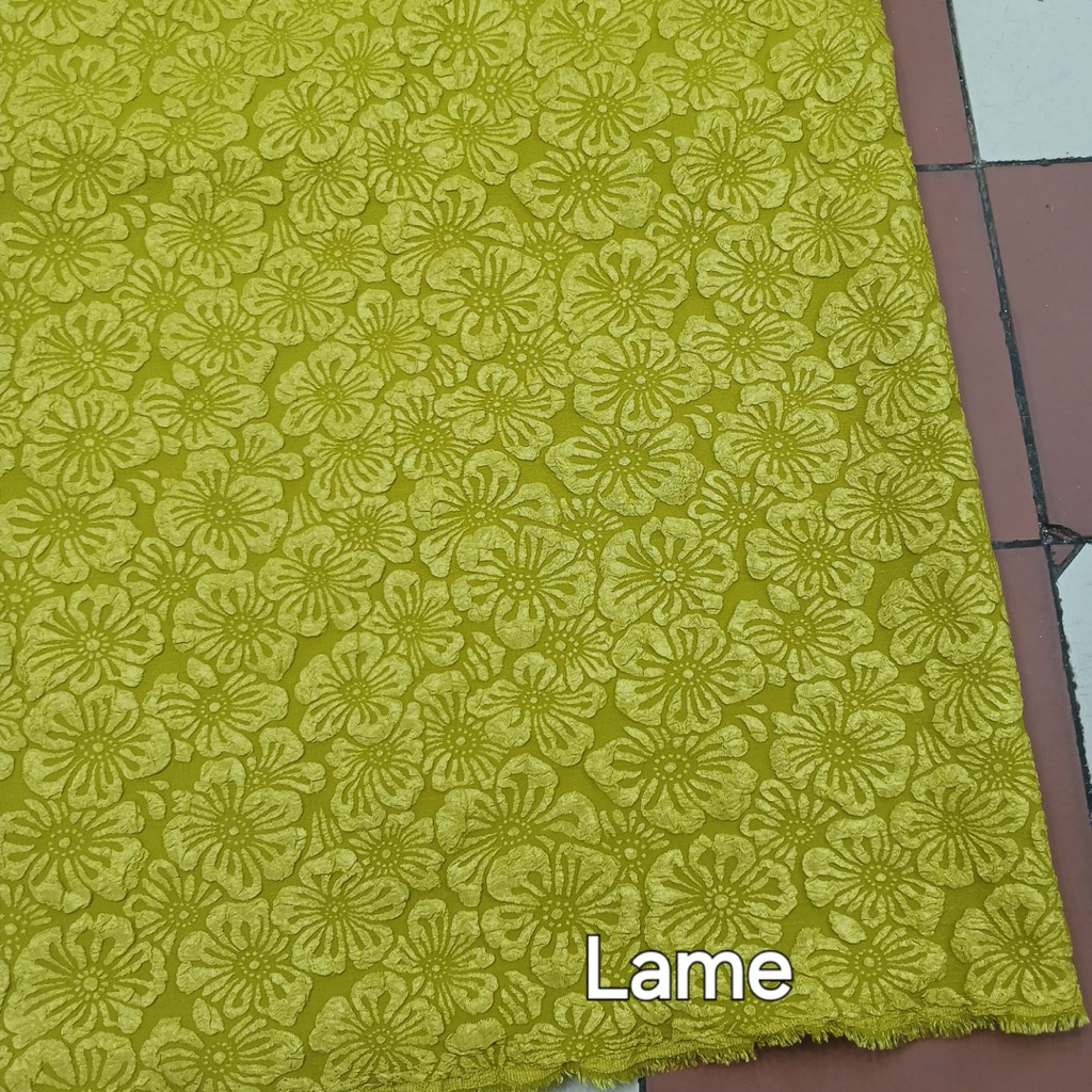 bahan jaguar embos motif terbaru