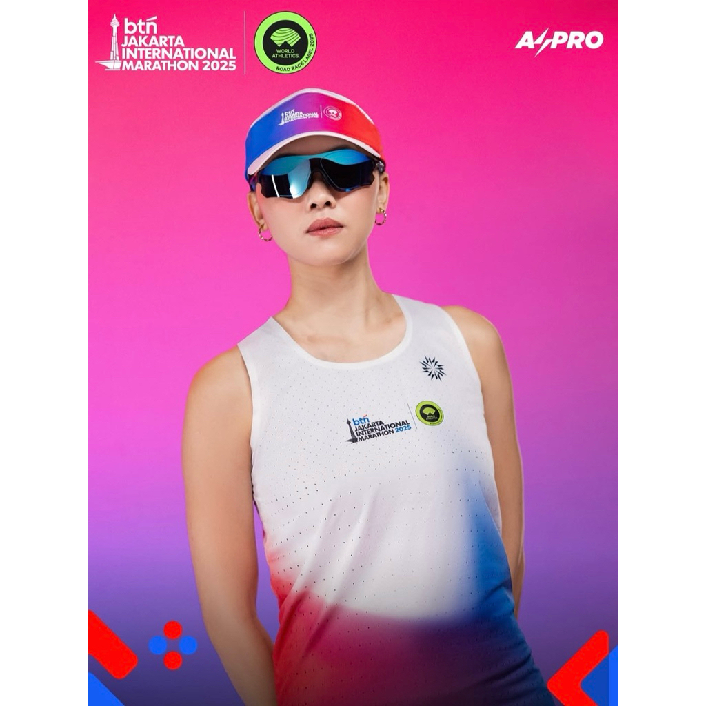 [Preloved] ASPR0 Women Running Jersey Singlet BTN JAKIM 2025 - Size S