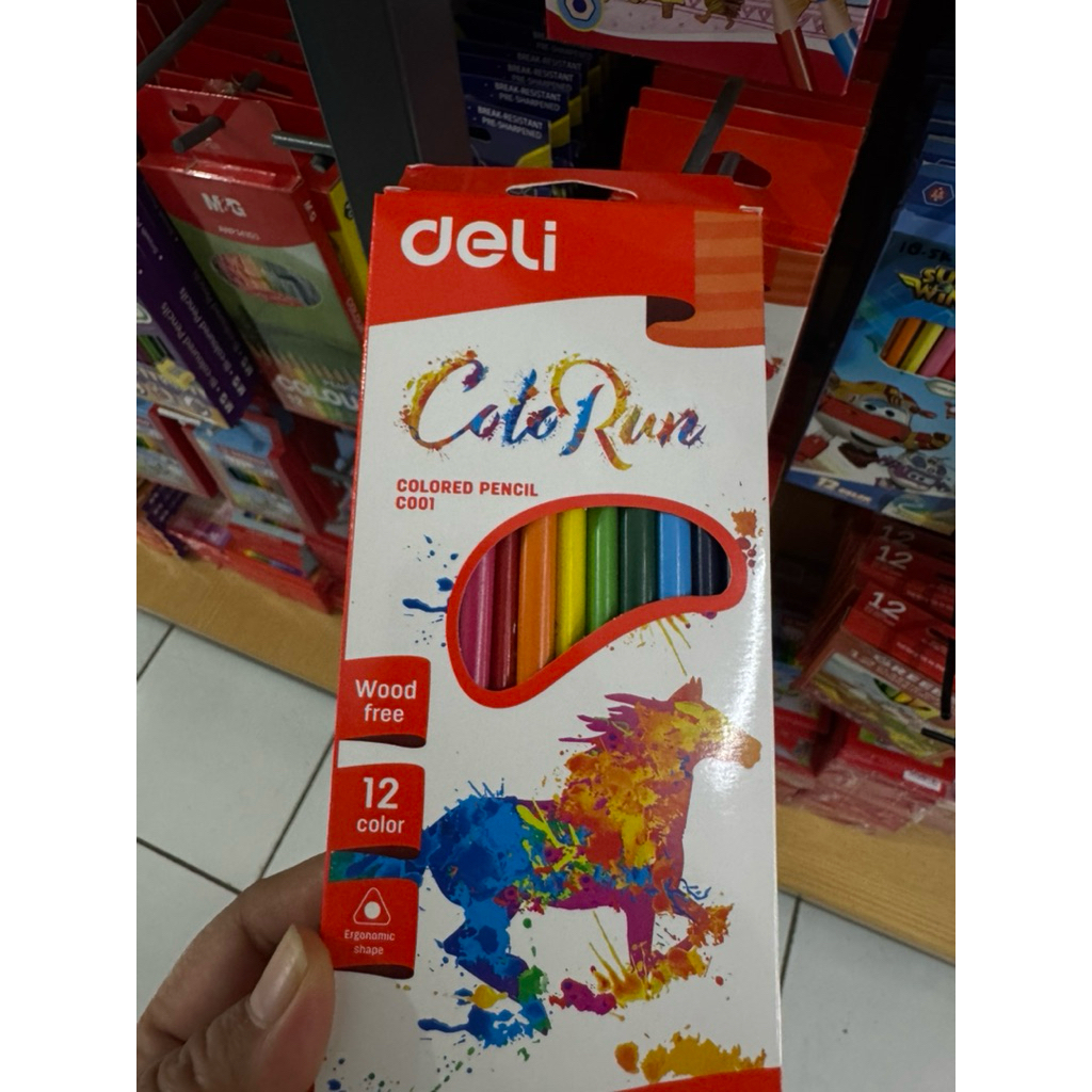 

Deli Pencil 12 Warna Colorun C001-12 Triangle Shape