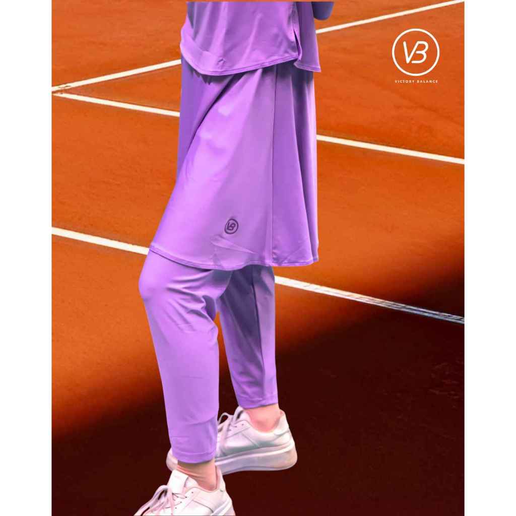 Victory Balance - Rok Legging Purple I Rok Legging Sport I Rok Legging Panjang I Rok Olahraga I Rok 