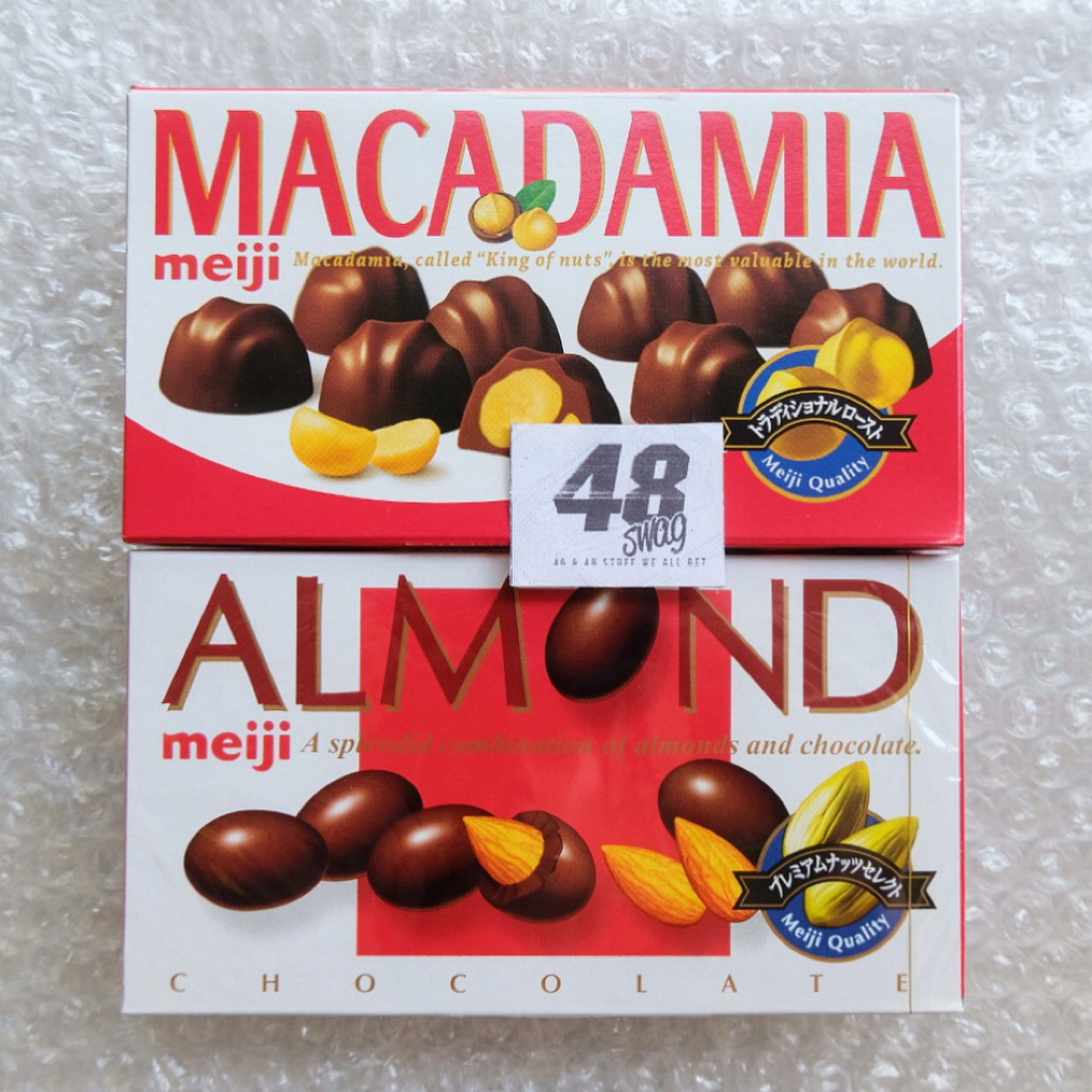 

[READY STOCK] Meiji Macadamia varian Macadamia 64gr & Almond 79gr