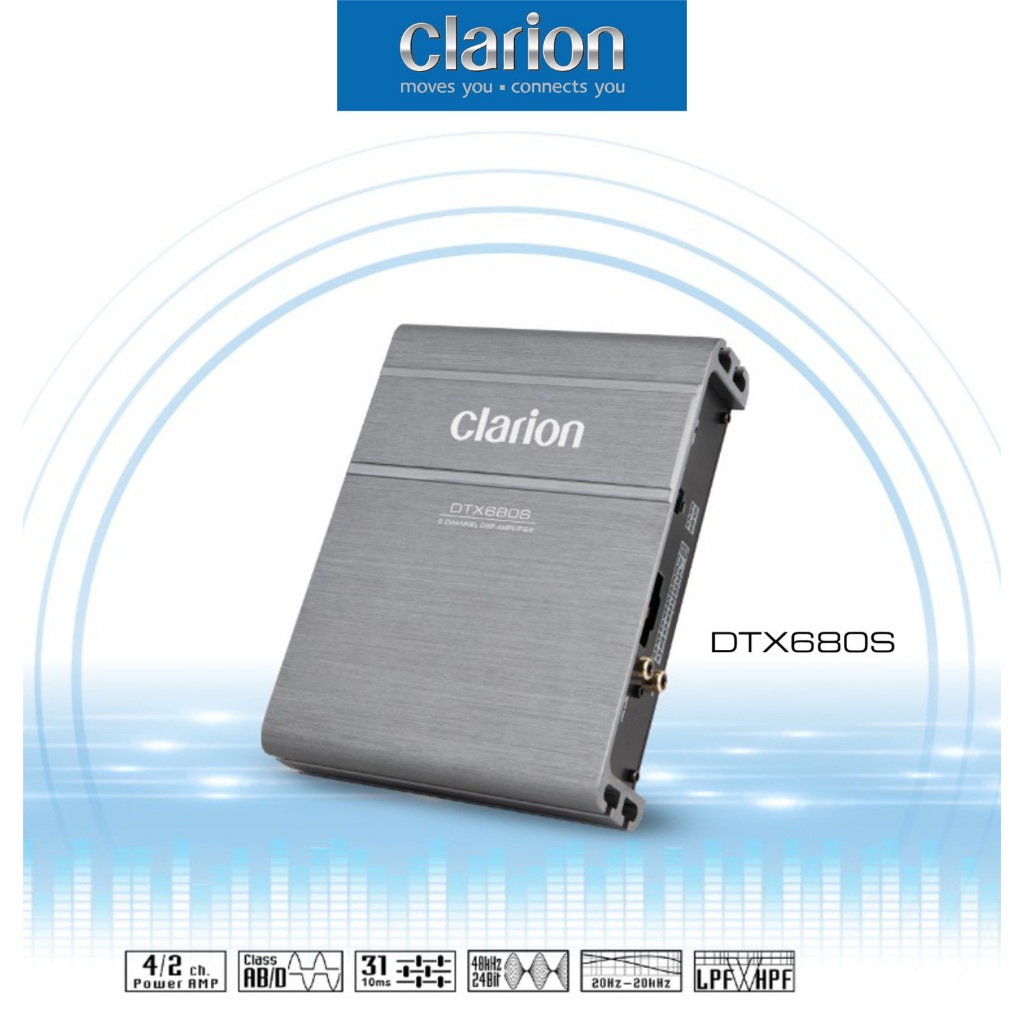 Clarion DTX680S DSP Processor 8 Channel Built in Power Amplifier