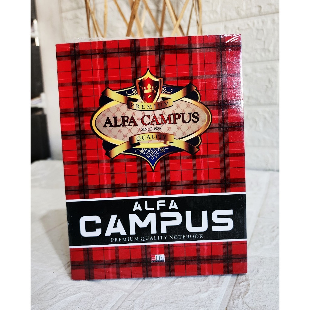 

Buku Tulis Alfa Campus 38 Lembar (10PCS) Kwarto / Buku Tulis Sekolah