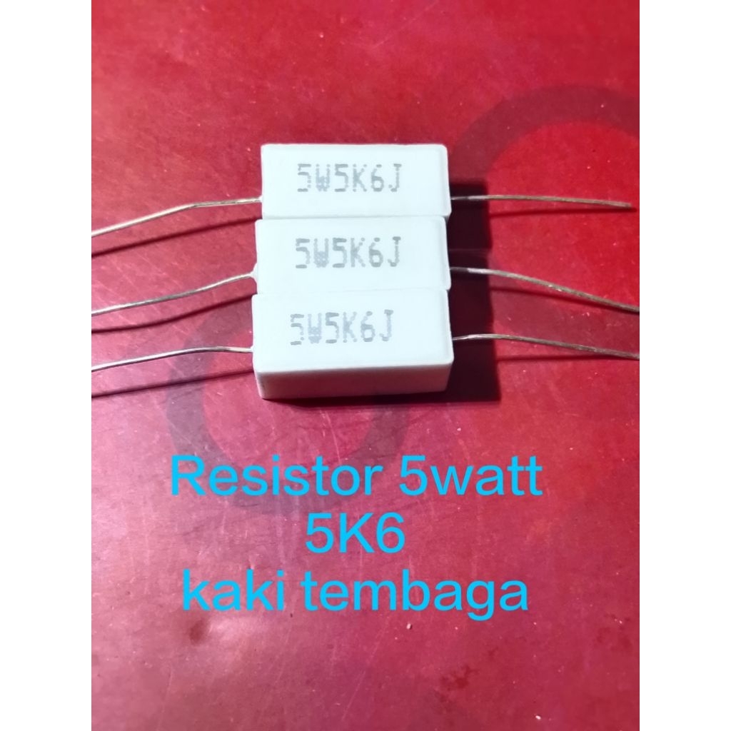 Resistor 5W 5k6 original Resistor kapur taiwan