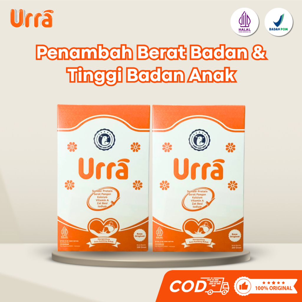 

Paket 2 Box URRA Susu Kambing Saanen Untuk Penambah Berat Badan Anak & Tinggi Badan Anak