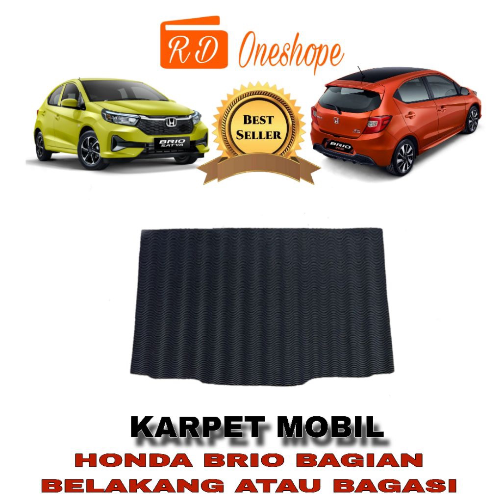Karpet bagian bagasi mobil Honda Brio All new/ Karpet mobil Honda Brio bagian bagasi / Matras mobil 