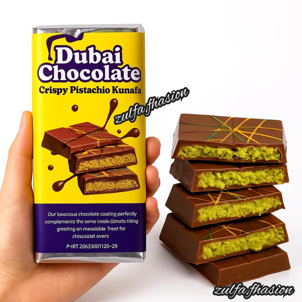 

Chocolate Dubai Pistachio Kunafe / Coklat Dubai Pistachio Kunafe / Coklat Viral Pistachio Kunafe / Coklat Dubai Asli / Coklat Dubai Pistachio Kunafe HALAL