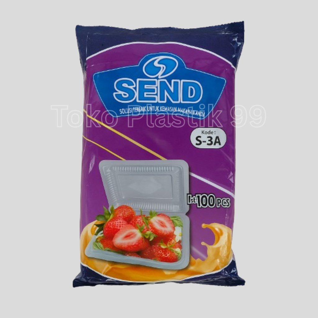 [isi 100pcs] Mika kemasan SEND / Mika Send S-3A / Mika kemasan / Mika sosis / Mika plastik foodgrade