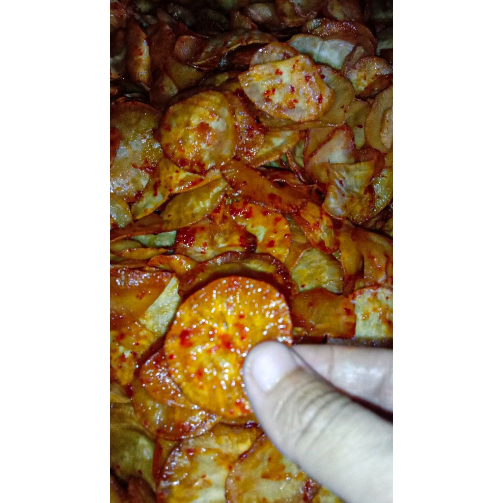 

keripik singkong pedas mbah gin