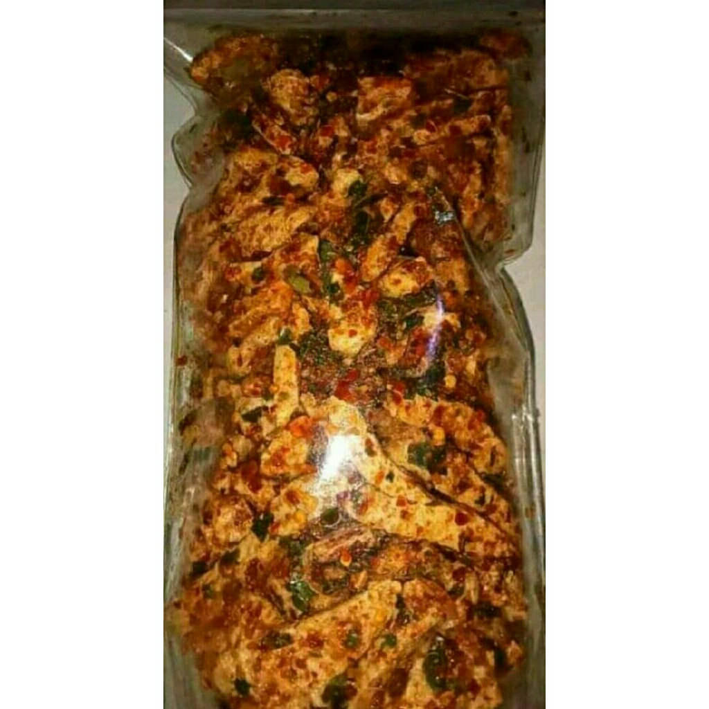 

Basreng/bakso goreng pedas daun jeruk gurih kemasan 100gr beli 10pcs gratis 1pcs