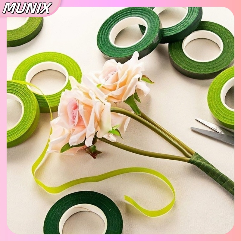 

【Ready】Floral Tape Hijau 30 Meter-Solatip Tangkai Bunga, Perekat Kuat untuk DIY Buket&Dekorasi-Tangkai Bunga DIY