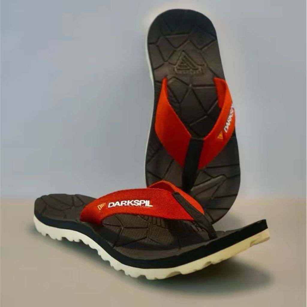 Sandal gunung outdoor Darkspil-sandal jepit merah bata cream pria wanita 36-43. Outdoor flexible rin
