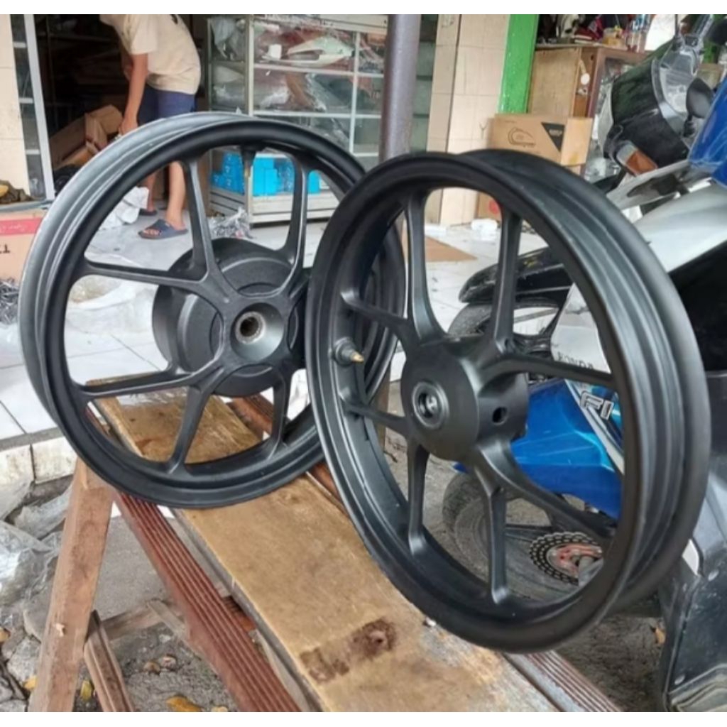 Velg Pelek Depan Belakang Honda Beat Deluxe Genio Street LED 2021-2024 / Original Copotan