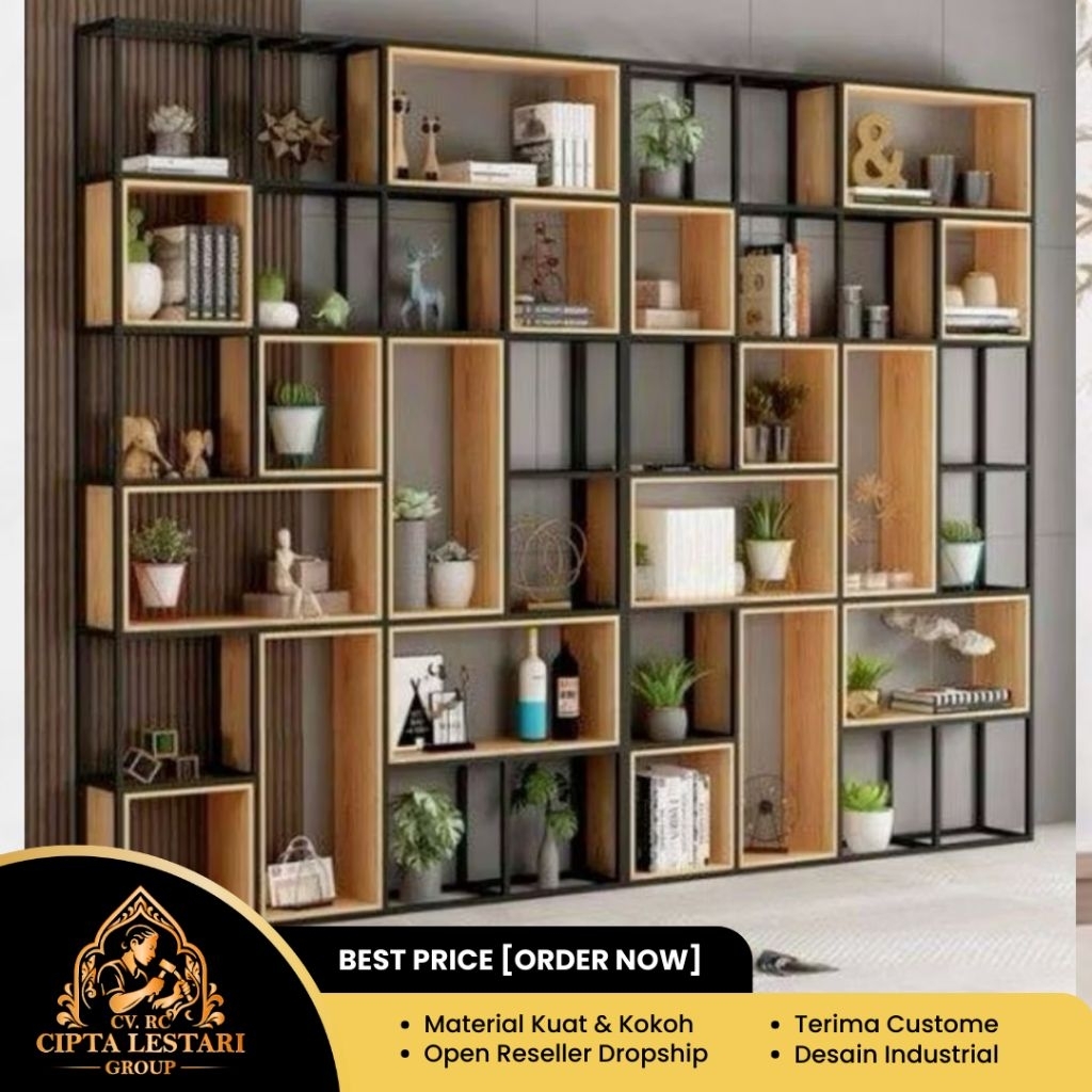 Rak Partisi Pembatas Ruangan KantorIPartisi OfficeIRak PartisiITerima Custome