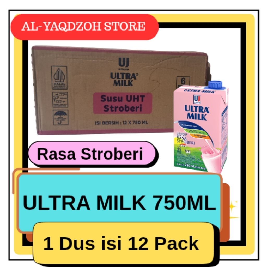 

Susu UHT | Ultra Milk 750 ml | 1 Dus isi 12 Pack | All Variant