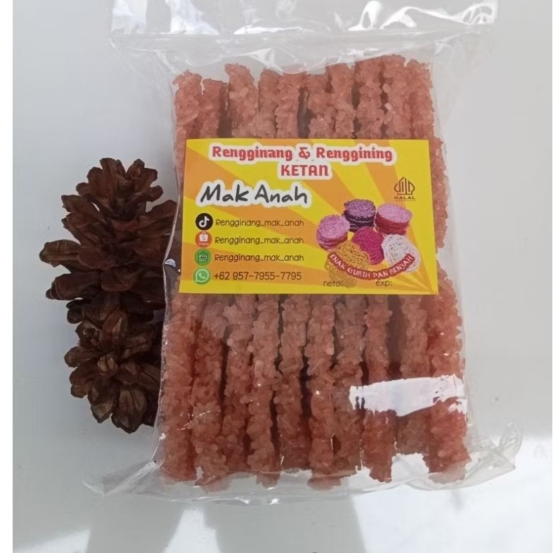 

Rengginang mentah rasa terasi ukuran besar khas banten