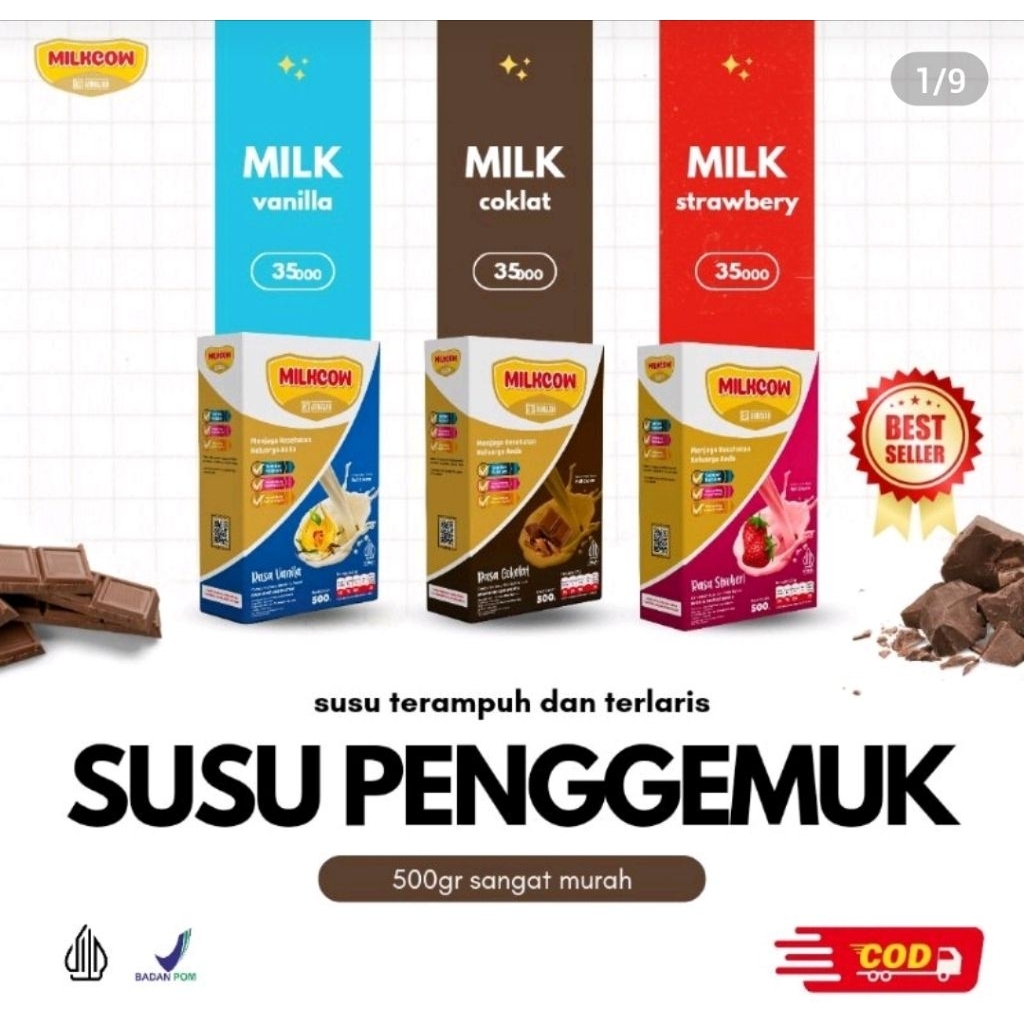 

PROMO SUSU PENGGEMUK BADAN BPOM ANAK DAN DEWASA 500GRAM BUBUK SUSU SAPI MILKCOW PREMIUM