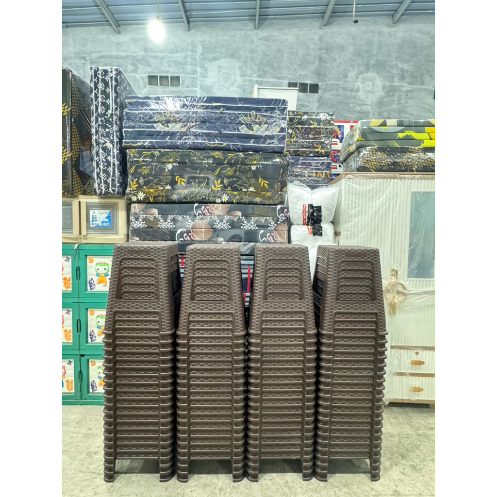 Kursi Baso / Kursi Taman / Kursi Santai Plastik Olymplast Motif Rotan