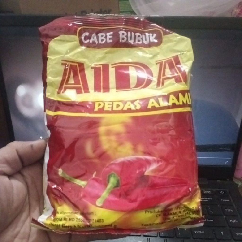 

bubuk cabe bubuk aida 250gram pedas alami