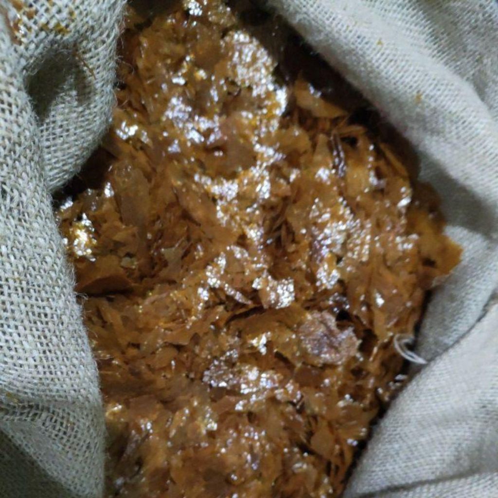 Shellac emping shellac polistur bahan polistur berkualitas 500gr