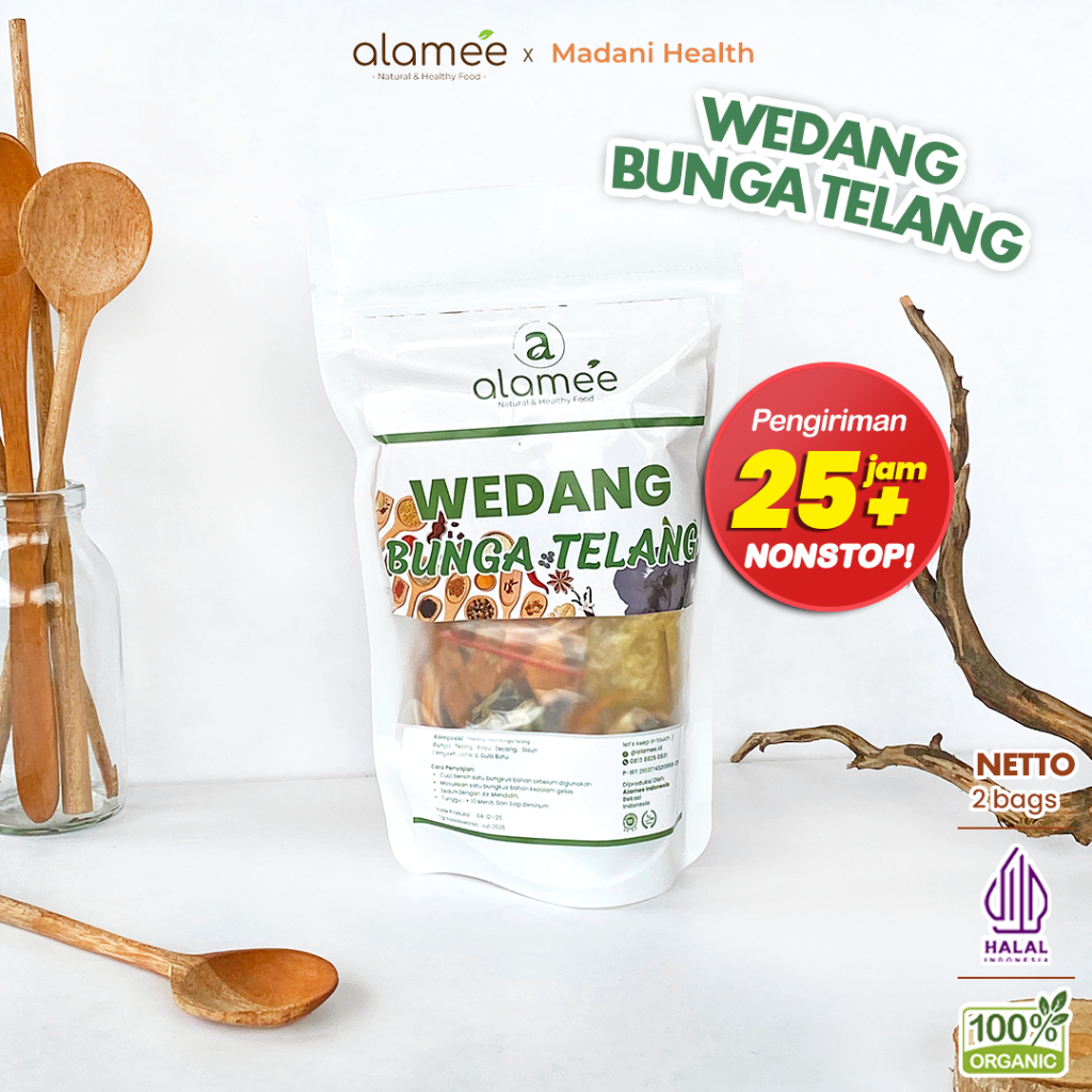 

ALAMEE Wedang Uwuh Bunga Telang Rempah Minuman Herbal Asli Alami Langsung Seduh Lengkap Tradisional