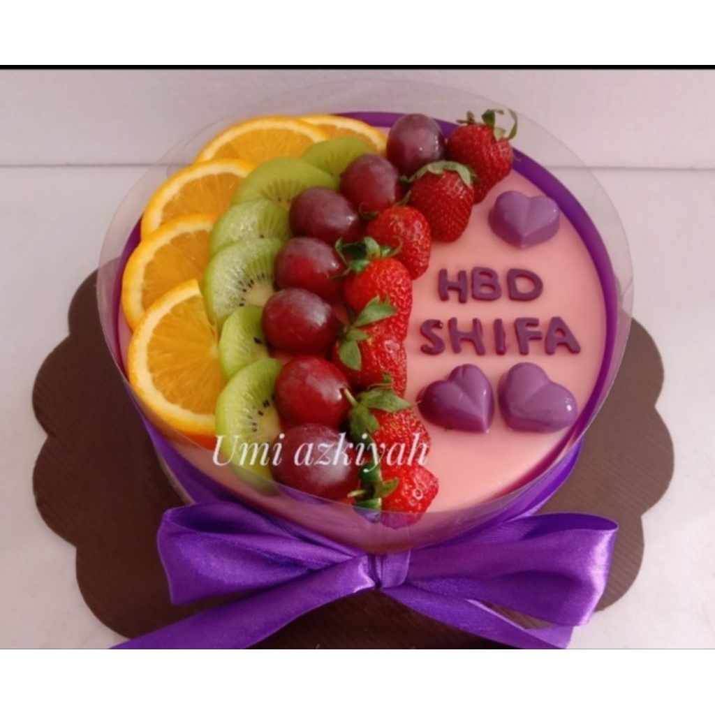 Puding Ulang tahun 20cm, Free Vla+kartu ucapan