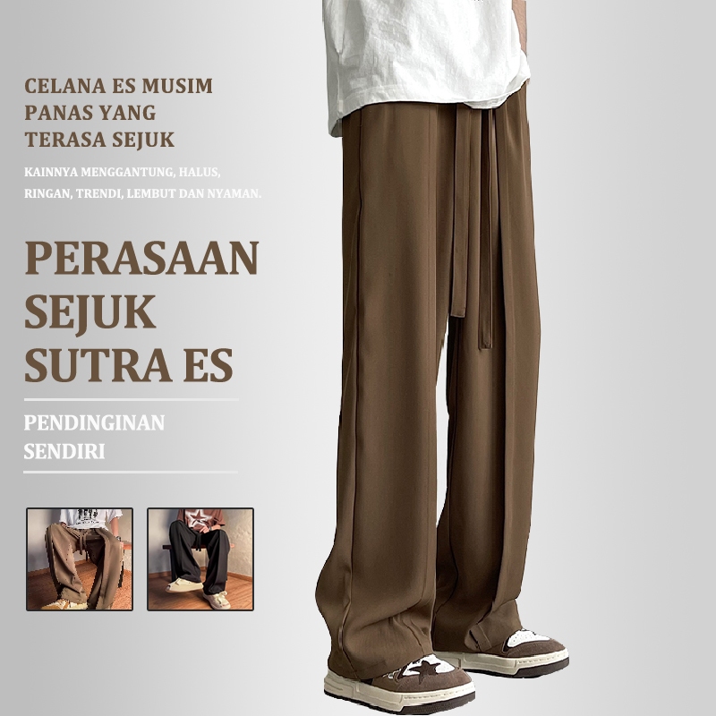 celana longgar pria celana lebar celana longgar korea celana orang korea pria celana casual pria pan