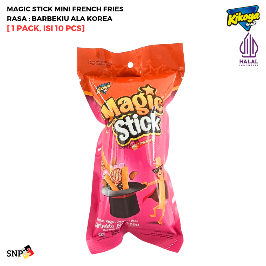 

KIKOYA SNACK Kerupuk Kentang Magic Stick Mini French Fries [1 Pack, isi 10 Pcs]