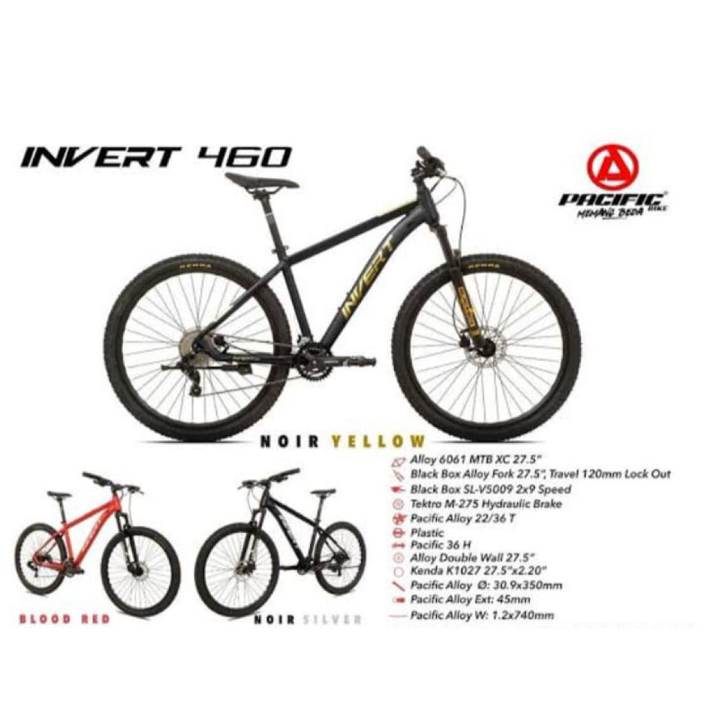 Sepeda 27.5 inchi Pacific Mtb Invert 460HD
