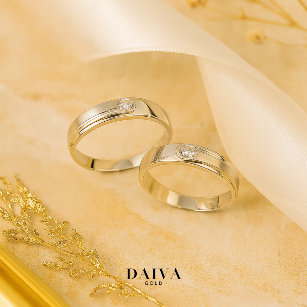 [NEW] Cincin Emas Asli Pernikahan/Wedding Ring Kadar 750/17K (IB) - Size 19