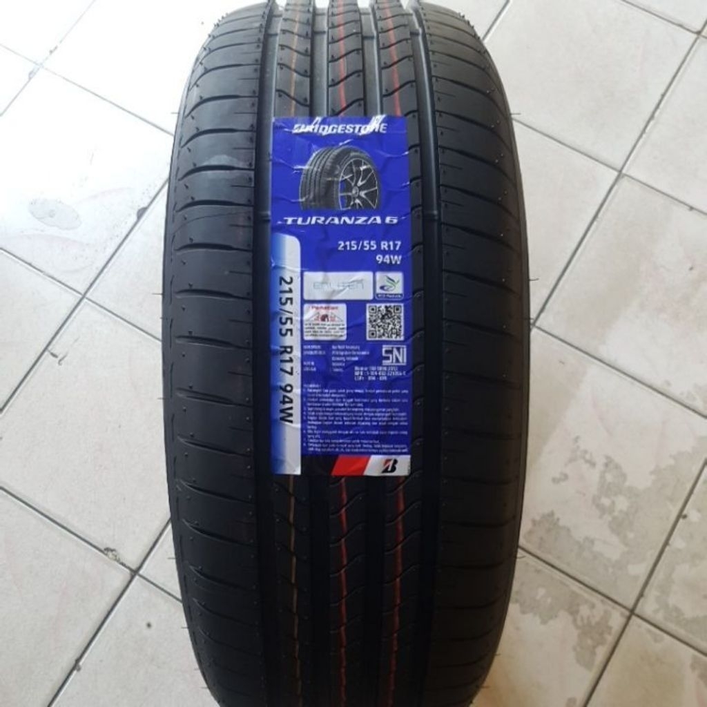 Bridgestone Turanza 6 ukuran 215 55 R17 Ban Mobil Veloz, Innova, HRV,BRV,Juke, Dll Tahun 2025
