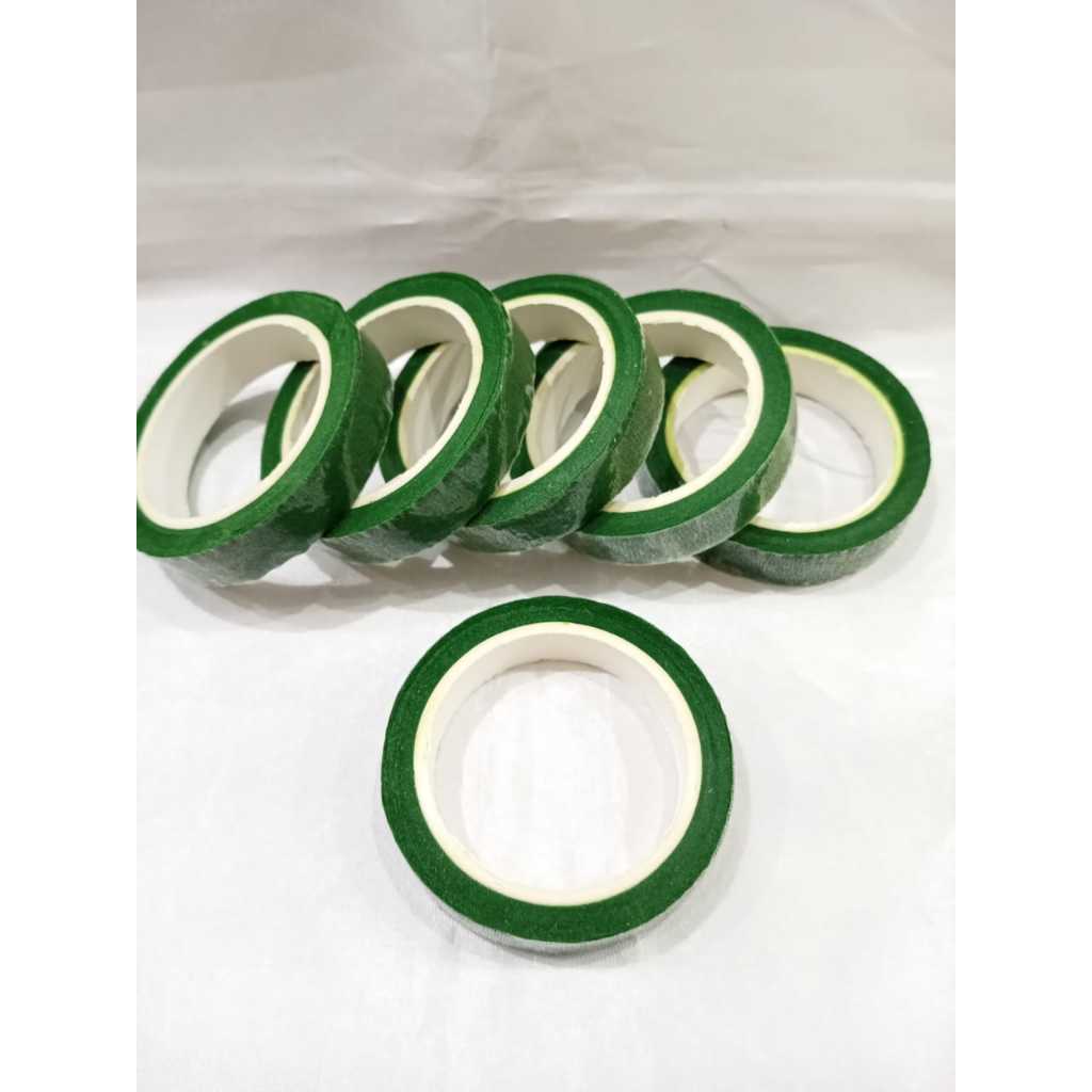 

10 Yard Floral Tape/Selotip Daun Hijau/Selotip Tangkai Daun/Floral Tape Hand Bouquet
