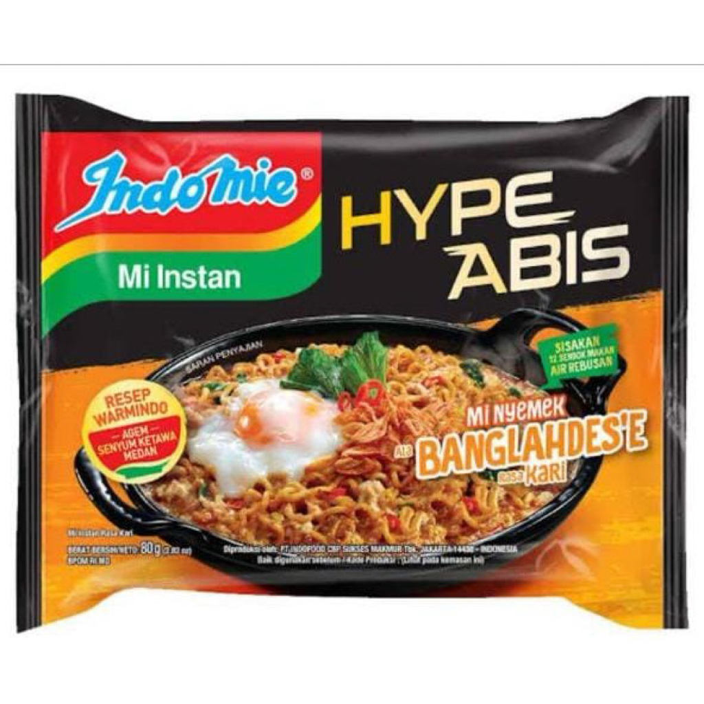 

Indomie Hype Abis Mi Nyemek Banglahdes Kari Pedas