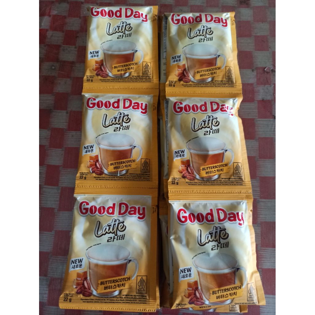 

Good Day Latte Butterscotch 22g (1 Renceng isi 10 sachet)