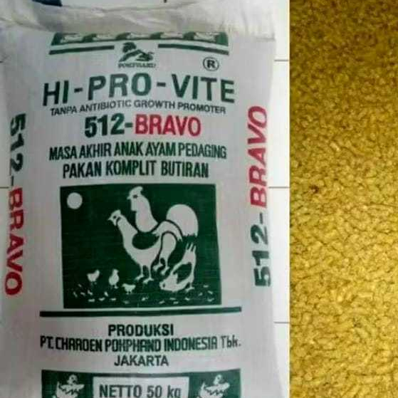 Pur 512 Bravo 50kg Pakan Ayam Gemuk Nafsu Makan Voer Daging Pakan Cican