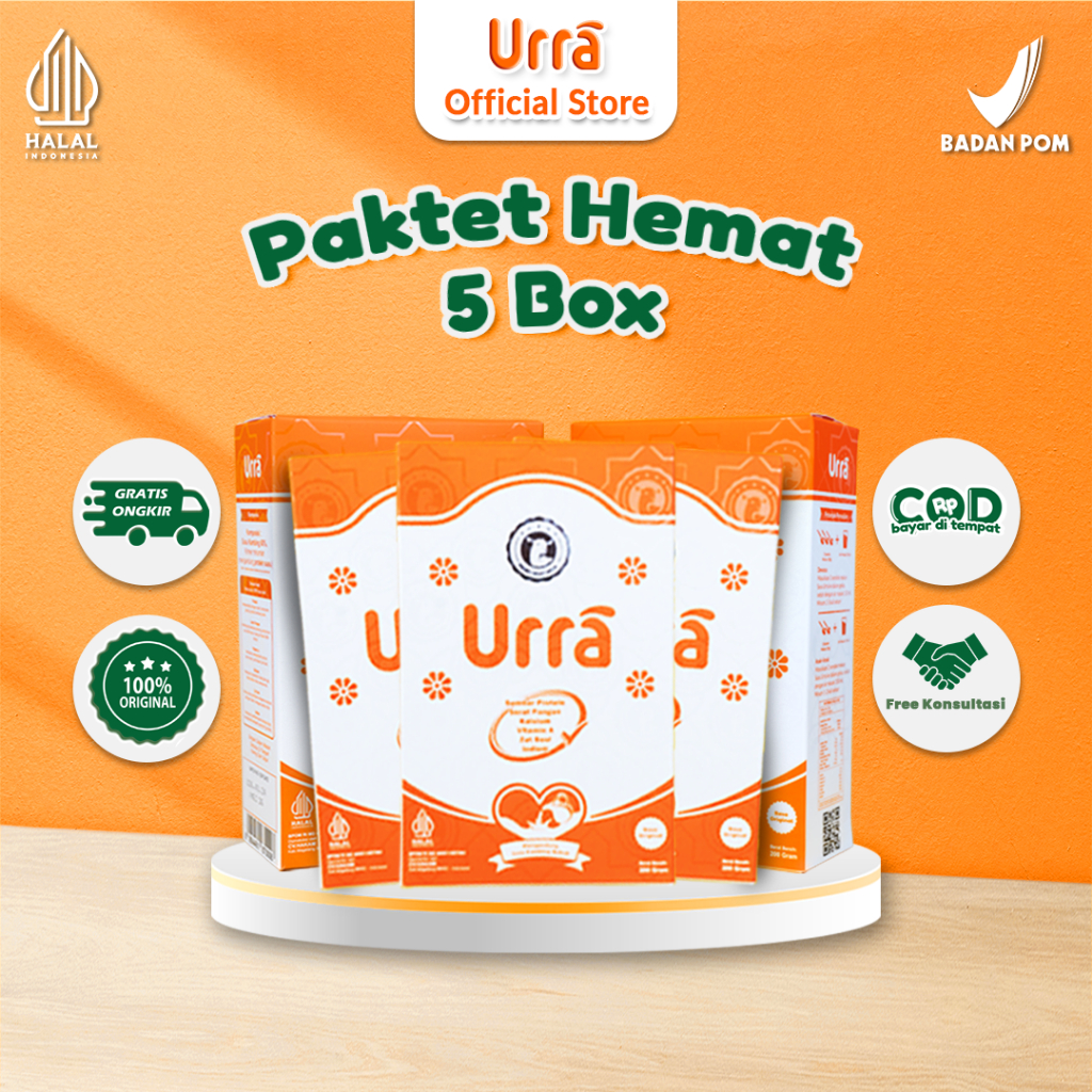 

URRA Susu Kambing Saanen Penggemuk Badan & Tinggi Badan Anak - 5 BOX