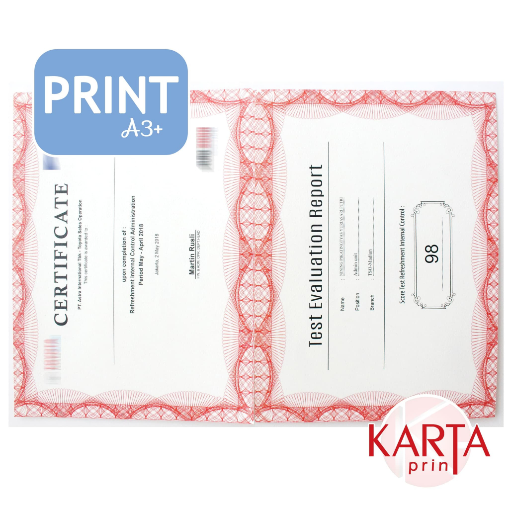 

Print/Cetak Kartu Tik A3+