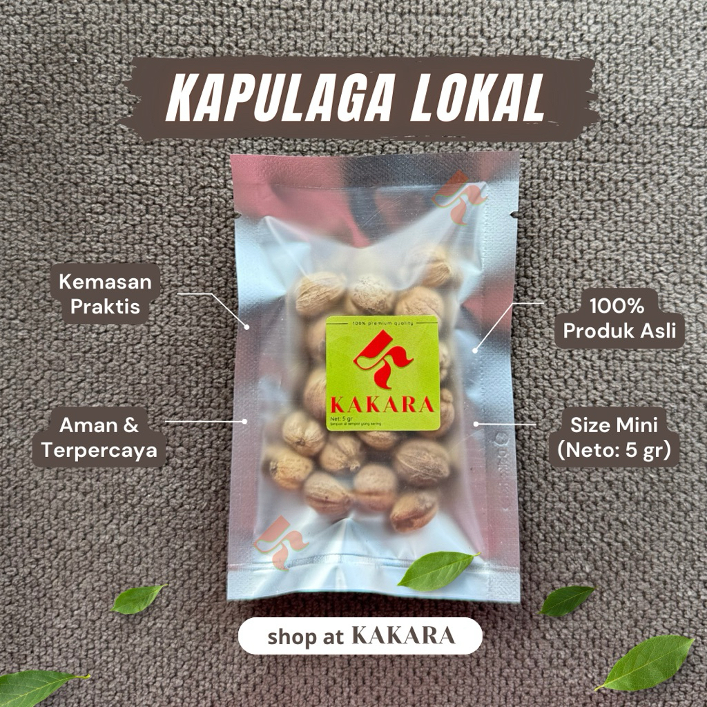 

KAKARA - Kapulaga Lokal / Cardamom 5 gram bumbu dapur rempah mini kemasan sachet