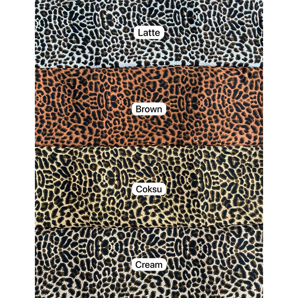 KAIN RAYON MOTIF TUTUL BESAR LEOPARD MACAN