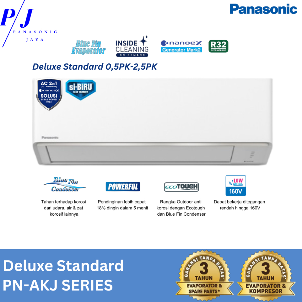 AC Panasonic Deluxe 2PK PN18AKJ (Unit Only)